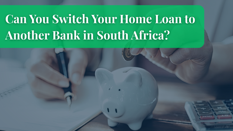 Can You Switch Your Home Loan to Another Bank in South Africa? person signing a page and putting a coin into a piggybank